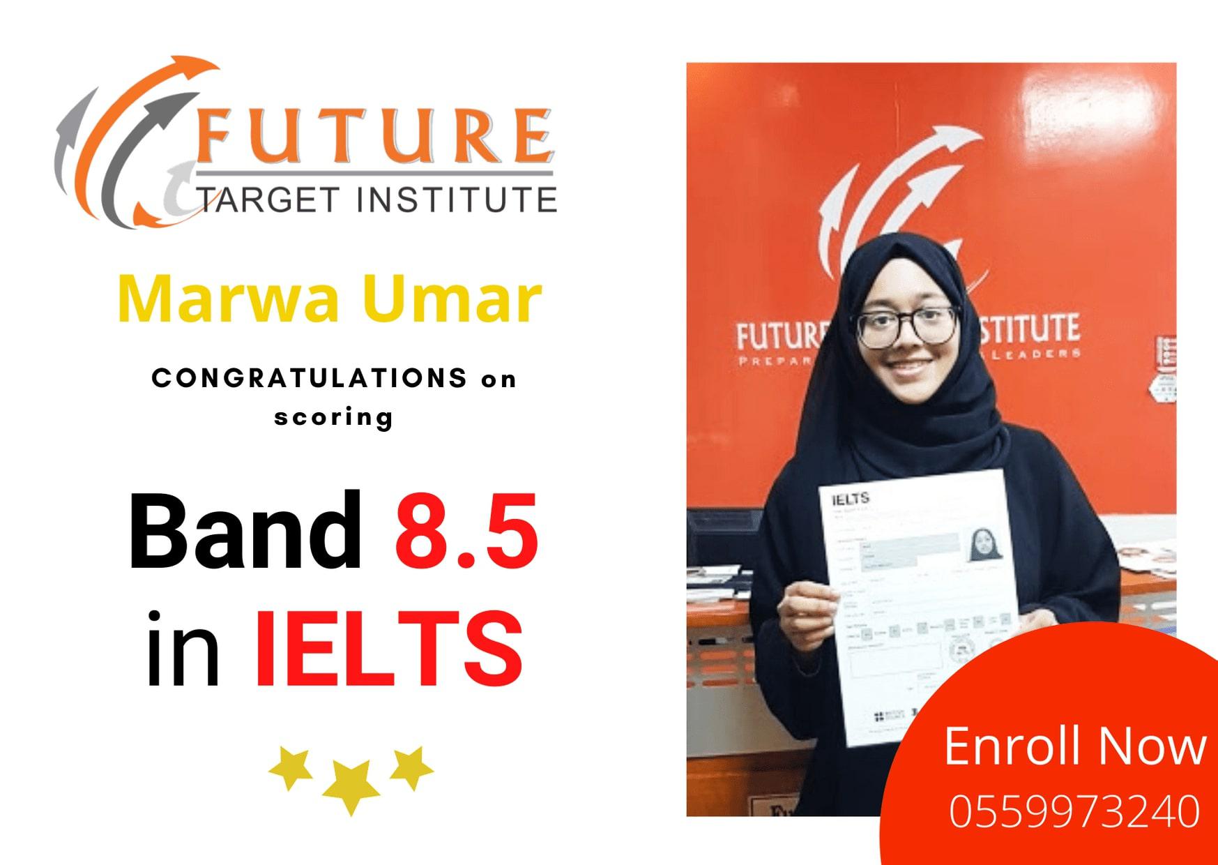 The entrance of Future Target Institute, which is the best place for giving the IELTS Exam UAE and getting a high band score without hassle.